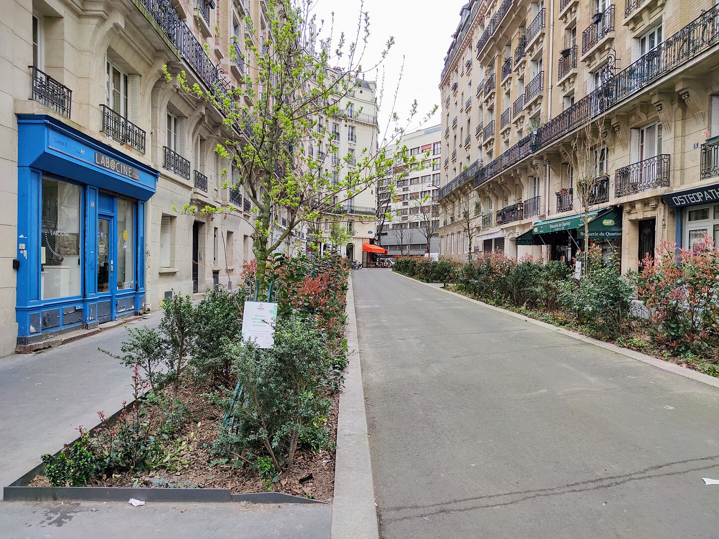Vue de la rue du Docteur-Paquelin, Paris 20e – Zone d’intervention extermination blattes et cafards